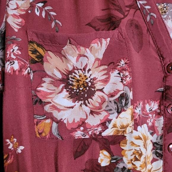 Torrid Emma Babydoll Challis Button-Front Tunic Size 1 (1X) - Picture 3 of 13